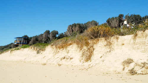 Sawtell’s Main Beach has borne the brunt of pounding seas and severe weather. Lifeguards say the beach will recover in time. Sawtell’s Main Beach has borne the brunt of pounding seas and severe weather. Lifeguards say the beach will recover in time.